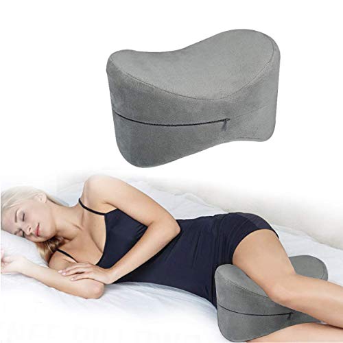 ESSORT Cojín para Rodilla, Almohada Rodillas, cojín para Las piernas de Espuma, 25×18×17cm Almohadas para Piernas para Dolor en la Pierna, Embarazo y Dolor en Las articulaciones