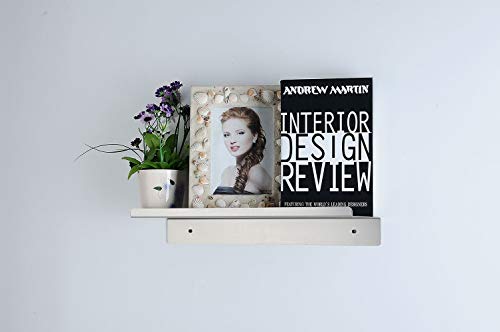 Estante de metal flotante montado en la pared, mini estante de baño estrecho estrecho y 100% acero inoxidable, estante decorativo para cocina, habitación de niños, sala de estar