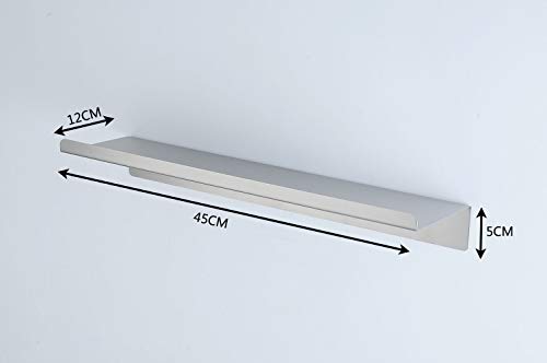 Estante de metal flotante montado en la pared, mini estante de baño estrecho estrecho y 100% acero inoxidable, estante decorativo para cocina, habitación de niños, sala de estar