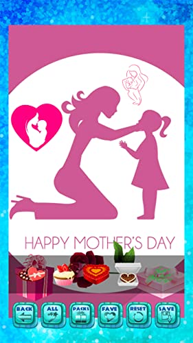 Etiquetas engomadas del día de madres