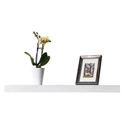 EUGAD Estantería Pared Madera Blanco Estante Flotante para Colgar Libro CD en Cocina Salon Dormitorio 80cm 0044QJ
