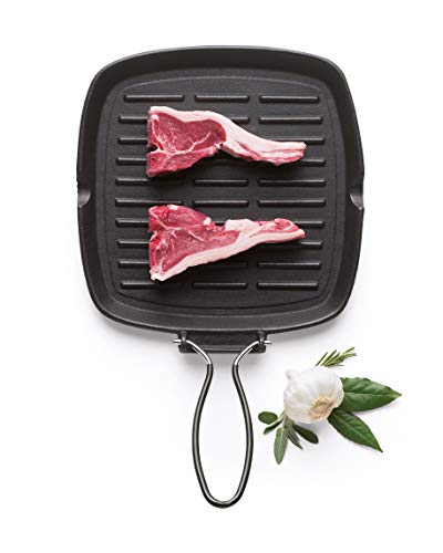 Excelsa"Dieta-Grill" fundido-cuadrada de hierro parrilla 24X24 cm.