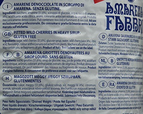 Fabbri Amarena cerezas silvestres en syurp gran lata, 7 libras
