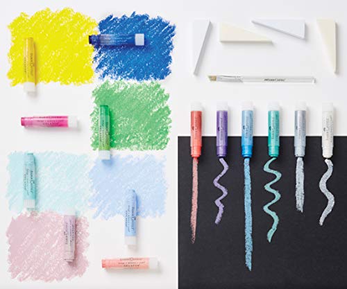 Faber-Castell 121813 - Estuche con 12 gelatos y 3 accesorios