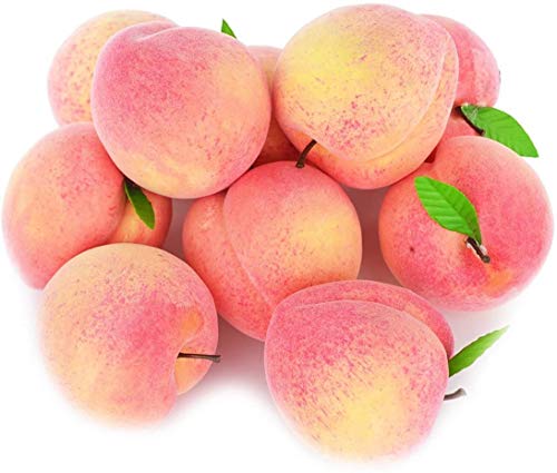 Falso Fruta Casa Casa Cocina Partido decoración artificial realista simulación Peach 10pcs Set