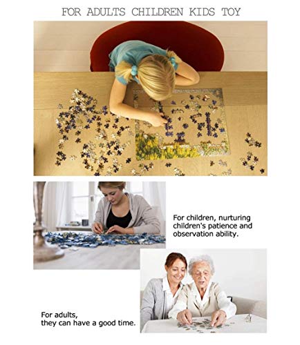 FAWFAW Rompecabezas para Niños Y Adultos 1000 Piezas, Césped Y Jardín, El Mar Mediterráneo, 1500/1000/500/300 Piezas, Juegos De Puzzle Decoración para El Hogar