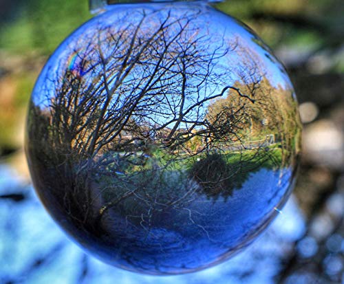 FD2LB1NVL Bola de Cristal 80 mm K9 Bola de Cristal Transparente Scrying para Meditar y Curación/de adivinación o fotógrafo de Bodas Decoración de Calidad/hogar/Oficina, Cristal, Transparente