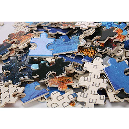 FDDPT Puzzle 1000 Piezas Vela Olas Rompecabezas de Madera para Adultos Juego Familiar 75x50cm
