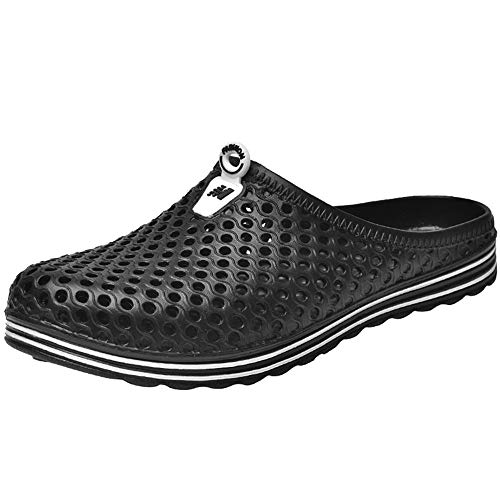 FELZ Chanclas Unisex Adulto Zuecos Unisex Adulto Sandalias de Playa Casuales para Hombre y para Mujer Hollow out Zapatillas Transpirables Zapatos Planos