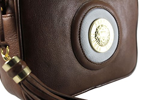 FERETI bolso bandolera Marrón con monedero DE ALTA CALIDAD PIEL VACUNA ORIGINAL