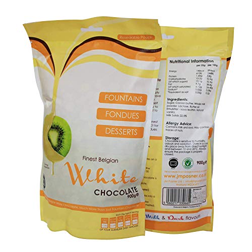 Finest Belgian White Fondue Chocolate Drops 900g