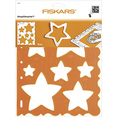 Fiskars Shape Template Estrellas, Plantilla para crear estrellas, 1003828