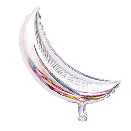 Fósforo 18" de espesor película de aluminio en forma de luna globo multicolor decoración de fiesta de cumpleaños suministros