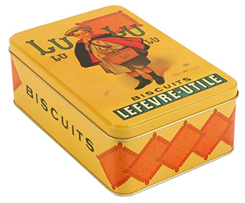 French Classics - Caja metálica (18 x 12 x 7 cm), diseño de Galletas Lu