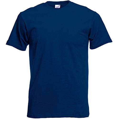 Fruit of the Loom - Camiseta Básica de Manga Corta de Calidad diseño Original Hombre Caballero (Extra Grande (XL)) (Azul Celeste)