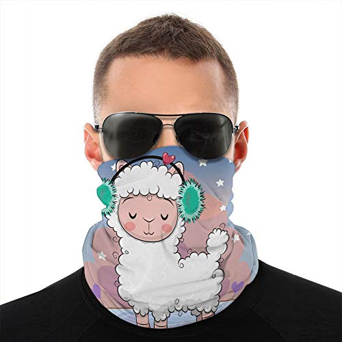 Función Completa Cubierta Escudo Cubiertas Protección Linda Alpaca de Dibujos Animados con Auriculares de Piel Media Cubierta