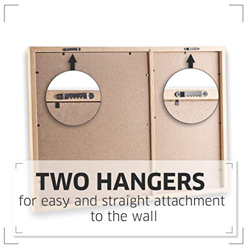 Gadgy ® Letter Board y Marcos de Foto en uno | Tamaño 52,2 x 37,7 x 2 cm | con 170 Letras, Símbolos y Números Blancas