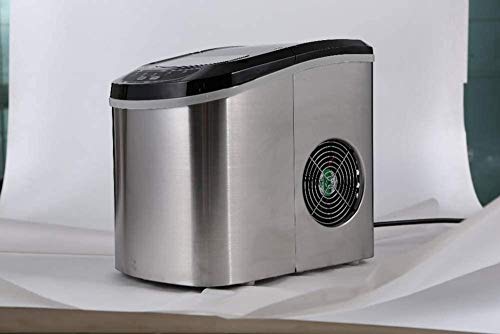 GAMRY Ice Maker Máquina para Hacer Hielo en la encimera con 33 Libras de Capacidad Diaria de Acero Inoxidable portátil exprimidor de Barra de máquina expendedora de Hielo 0618