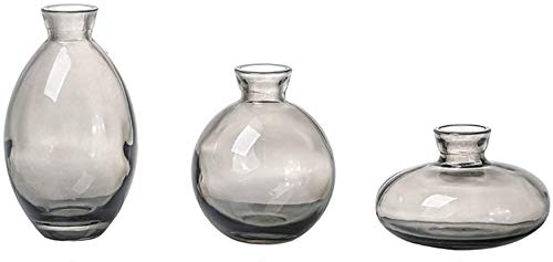 Gaojian Mini 3 Flor de Cristal floreros, Flores de Tallo único Mini Botellas de baño de Estilo de época, para la Tabla del Boda Decoración