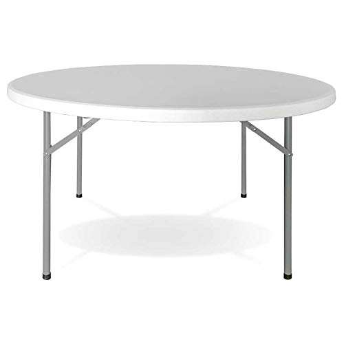 Garden House Garage 91 Mesa Plegable Redonda de ?120cm Blanca Catering GH91