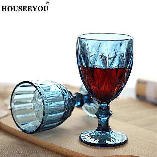 GATOYUASS Cristal Antiguo Tallado Floral Copa de Vino Copa de Vino Copas de champán Copas Beber Cóctel Brandy Whisky Bar Herramientas