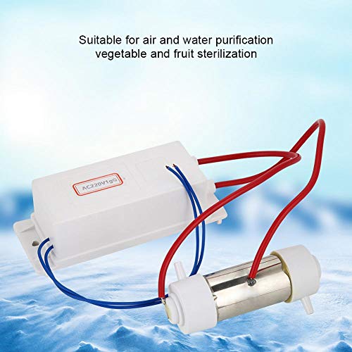 Generador de ozono, 18W/26W Generador de ozono portátil Ozonizador Ionizador Purificador de agua y aire Máquina de esterilización de frutas vegetales para uso doméstico (1gG/2gG)(1#)
