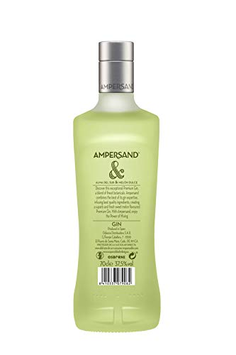 Ginebra premium Ampersand Ginebra sabor Melón 37.5º 70 cl