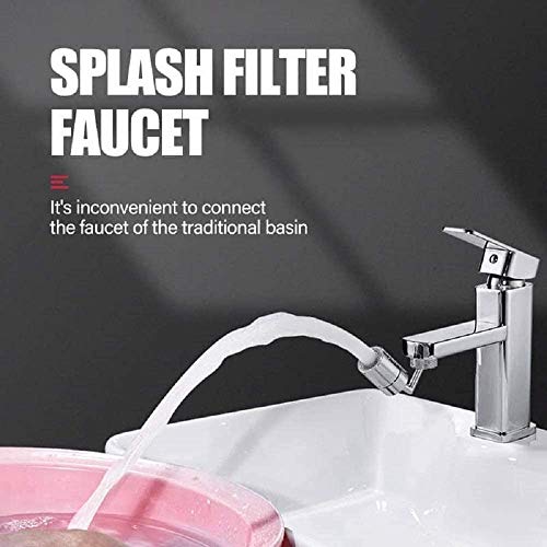 Grifo Giratorio De 720 Grados Filtro De Ahorro De Agua a Prueba De Salpicaduras Aireador De Grifo Boquilla De Cabeza Giratoria Para Baño Grifo De Cocina Extensor De Grifo