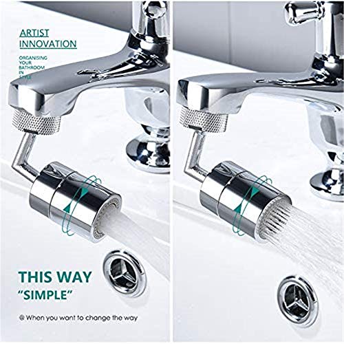 Grifo Giratorio De 720 Grados Filtro De Ahorro De Agua a Prueba De Salpicaduras Aireador De Grifo Boquilla De Cabeza Giratoria Para Baño Grifo De Cocina Extensor De Grifo