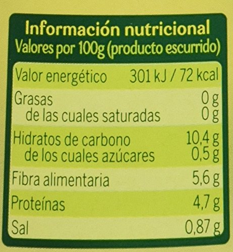 Gvtarra Pochas Cocida Verdura - Paquete de 6 x 400 gr - Total: 2400 gr