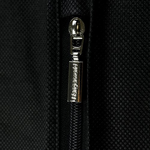 Hangerworld Porta Traje de Viaje 137cm Transpirable Negro Anti-Polvo Cierre con Cremallera y Clips