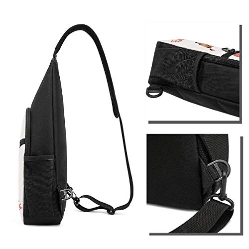 Hdadwy Alpacas Art Hombro Mochila Sling Pecho Bolso Bandolera Paquete De Cubierta Mochila