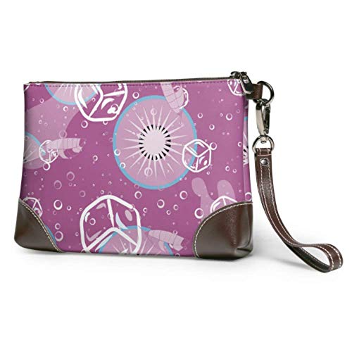 Hdadwy Bolso de mano con diseño de frutas, cubitos de hielo de kiwi, elegante, de cuero, cartera de mano, cartera para mujer, monedero formal, monedero para teléfono inteligente