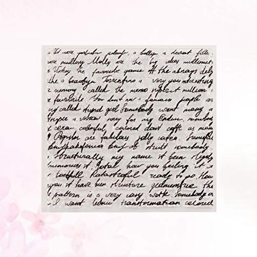 Healifty - Sellos de silicona transparentes con sello para manualidades, álbum de fotos, decoración