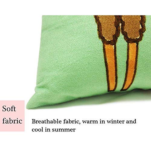 Heekie Funda de cojín Decorative Cushion Case Cover, Vintage Christmas Santa Claus Pillow Case Super Soft and Comfortable Pillowslip Christmas Cottage on Pinterest Pillow Case Cushion Cover