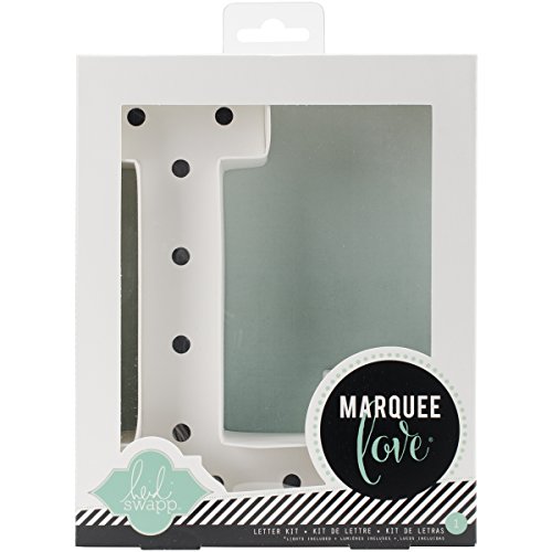 Heidi Swapp Marquee Love Led Letras L, Cartón, Blanco, 21.6x5.6x21.6 cm