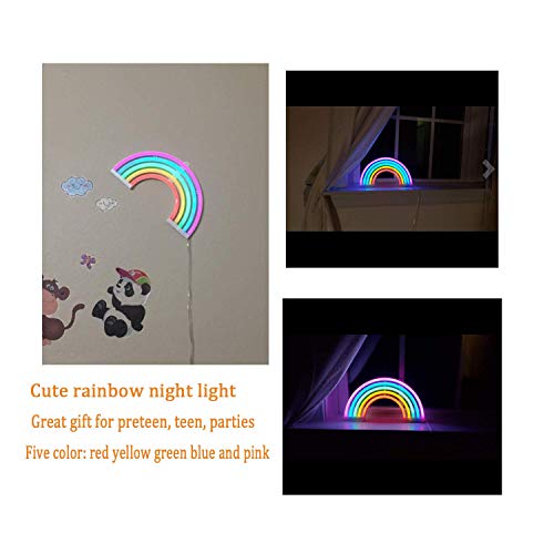 hello rosa LED firma luces de noche coloridas de la lámpara de neón del arte, decoración de la pared interior para la fiesta casera, aniversario, decoración del dormitorio Rainbow Neon luz