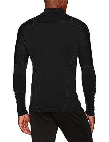 Helly Hansen HH LIFA 1/2 Zip Camiseta Técnica Lana Merino, Hombre, Negro, XL
