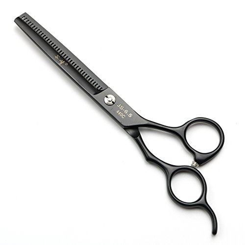 HEMATITE 7 pulgadas tijeras de peluquería profesional de titanio negro herramientas de peluquería, tijeras de corte y tijeras adelgazantes libre hermosa bolsos ...