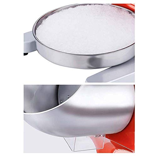 HEMFV Licuadoras y trituradoras de Hielo, Acero Inoxidable de Hielo eléctrica trituradora de Cono de Nieve Fabricante de la máquina de Afeitar - for Uso doméstico y Comercial
