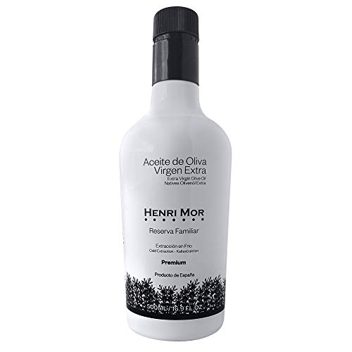 HENRI MOR – Aceite de oliva Virgen Extra Reserva Familiar – Frutado Maduro de intensidad Media- Premium- 500ml