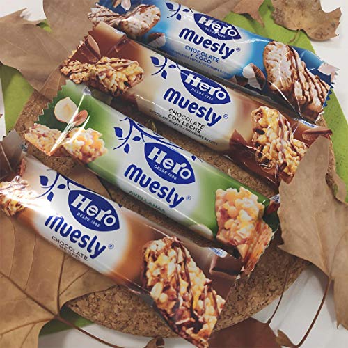 Hero - Barritas de Muesly, Energía Avellanas - 1 pack de 6 barras x 25g (total: 150 g)