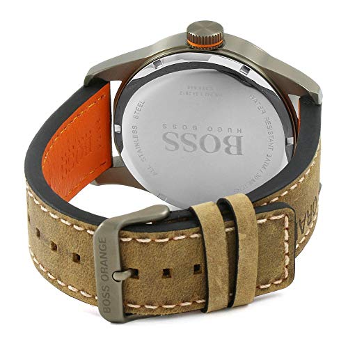 Hugo Boss Orange Reloj de pulsera analógico para Hombre, 1513240, Marrón/Negro