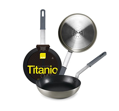 IBILI 490028 Poele Titanio Chef, Aluminio, Gris, 28 x 28 x 54 cm