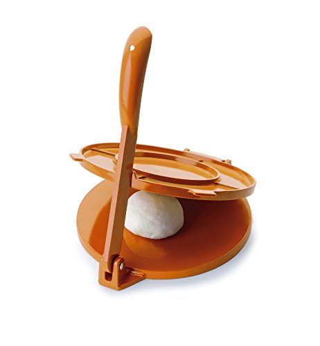 Ibili 799820- Prensa para tortillas, aluminio naranja, 20 cm