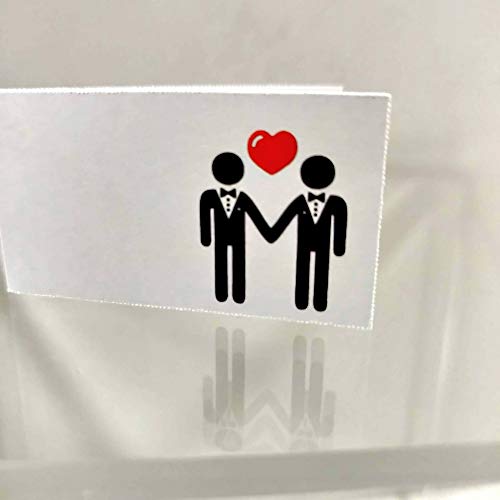 Il Villaggio degli Sposi s.a.s. 40 Tarjetas de Recuerdo de Dos Novios Gay