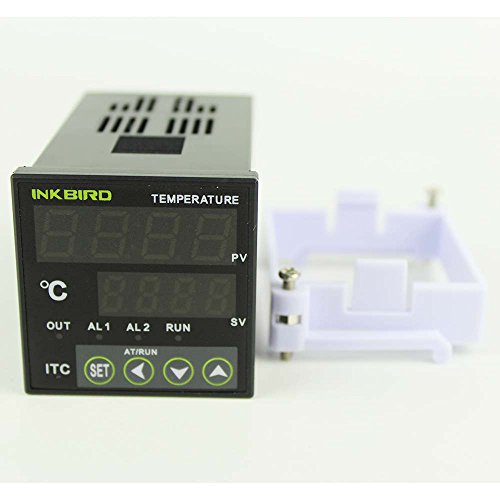 Inkbird PID Digital Controlador de Temperatura 2 Relés Omron ITC-100RH 220V, Termostato Controlador de Refrigeración y Calefacción para Acuario, Elaboración de la cerveza, Hogar y Laboratorio