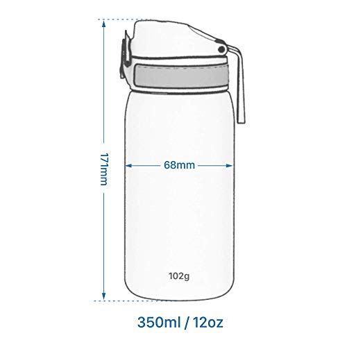 Ion8 Botella Agua Niños Sin Fugas, Sin BPA, Rojo