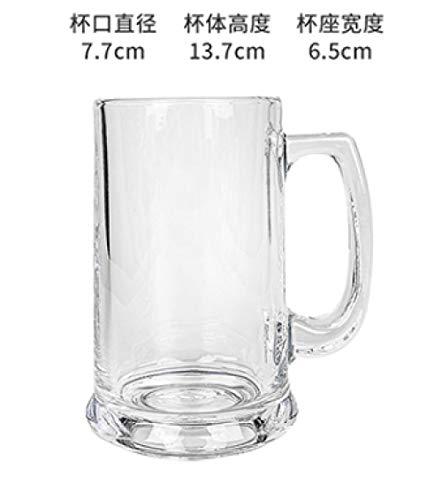 Jarras De Cerveza Vasos De Cerveza Cerveza Con Mango Vaso Cerveza Cerveza Cerveza Casera Engrosamiento Leche Sin Plomo Bebida Cocina,375 Ml