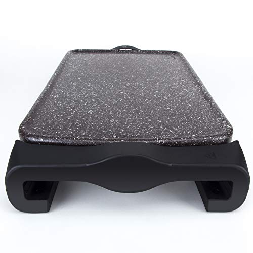Jata GR669 Plancha de Asar de Terracota Superficie 46 x 28 cm que No se raya Para Cocinar Carnes y Pescados Fabricada Artesanalmente en España